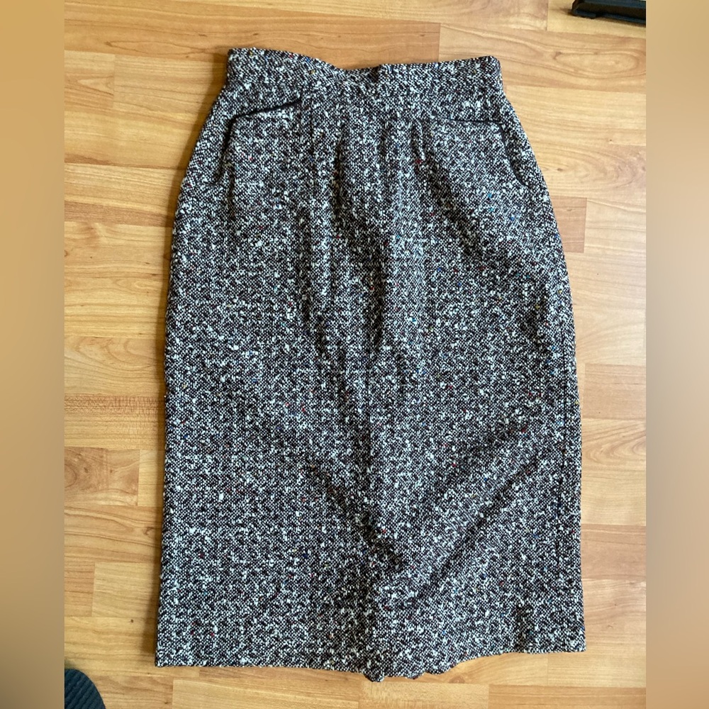 70s Tweed Wool Vintage Skirt